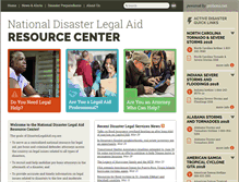 Tablet Screenshot of disasterlegalaid.org